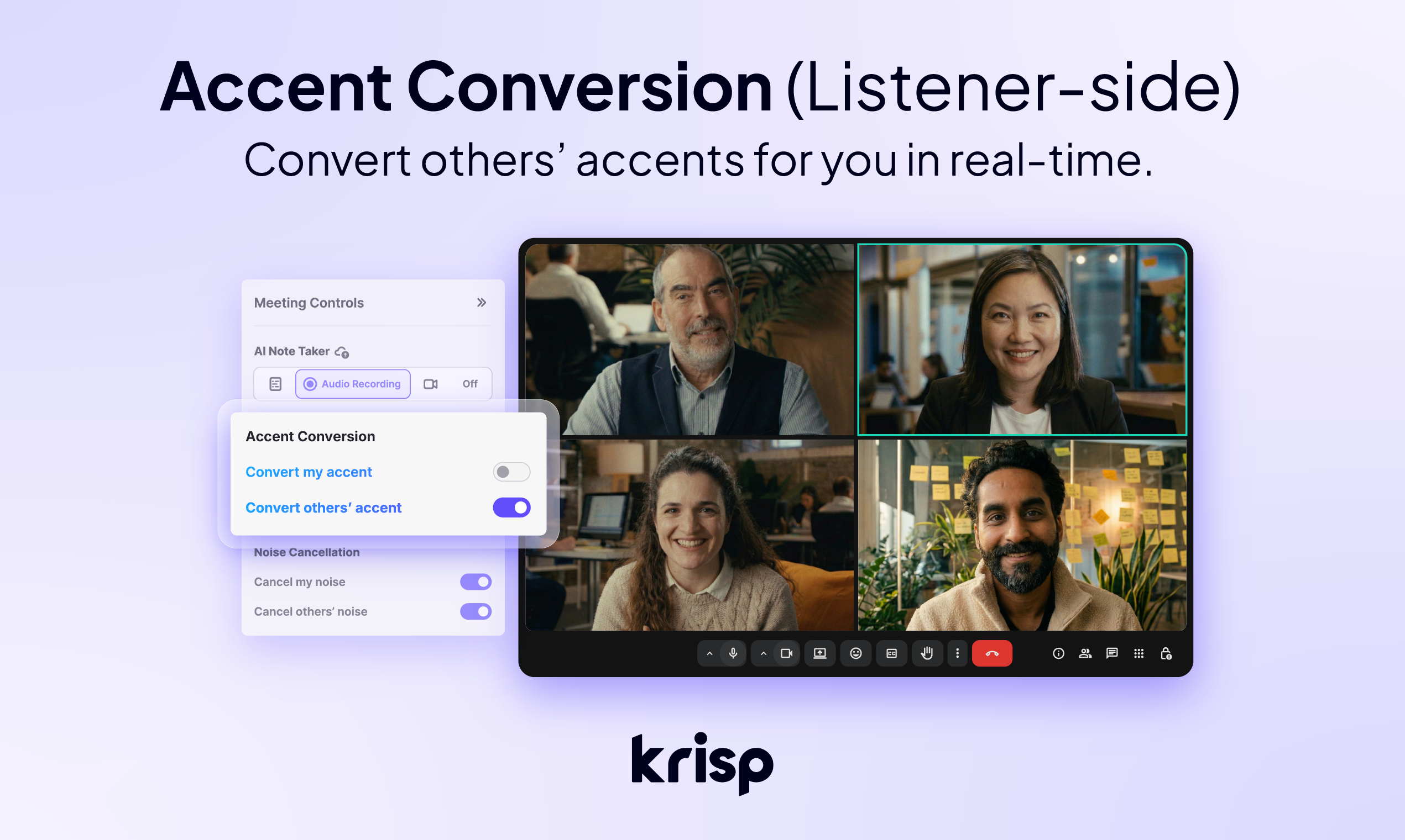Krisp Accent Conversion gallery image