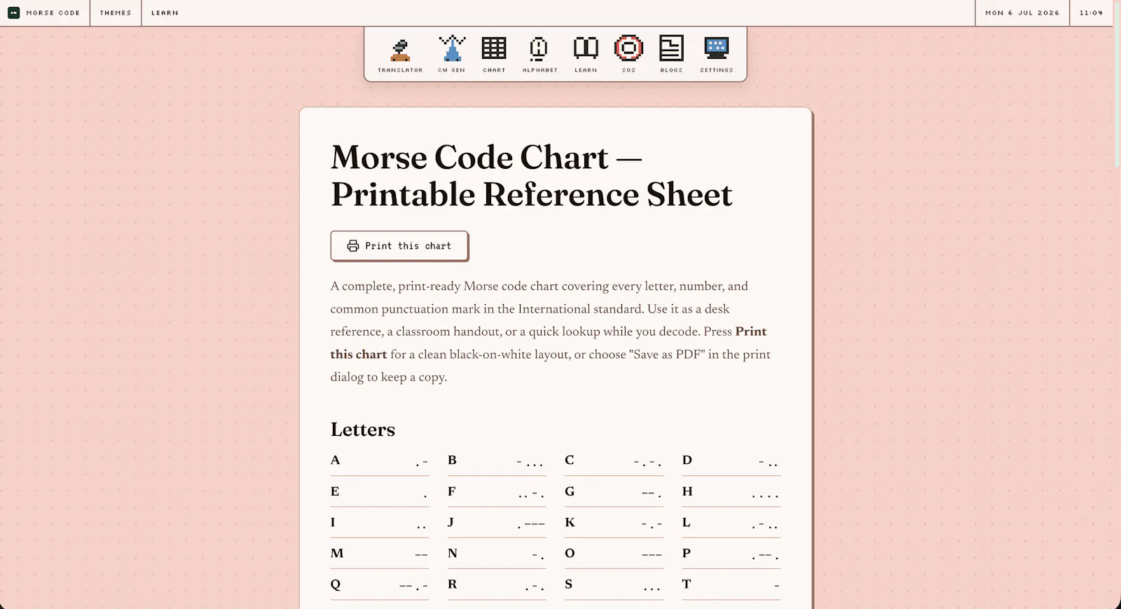 Morse Code Audio screenshot 3