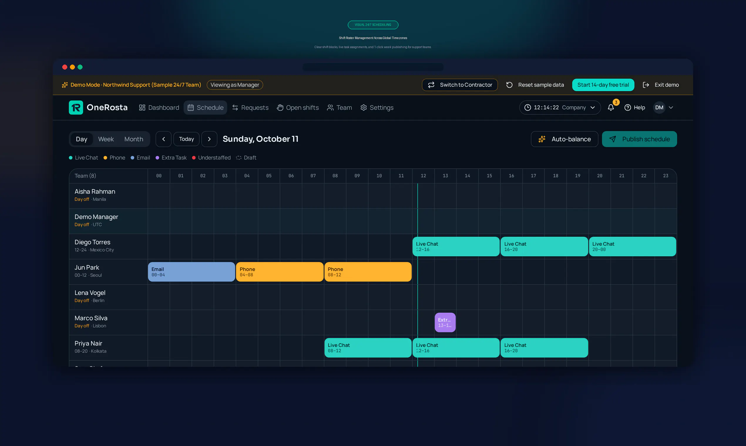 OneRosta — scheduling for support teams gallery image