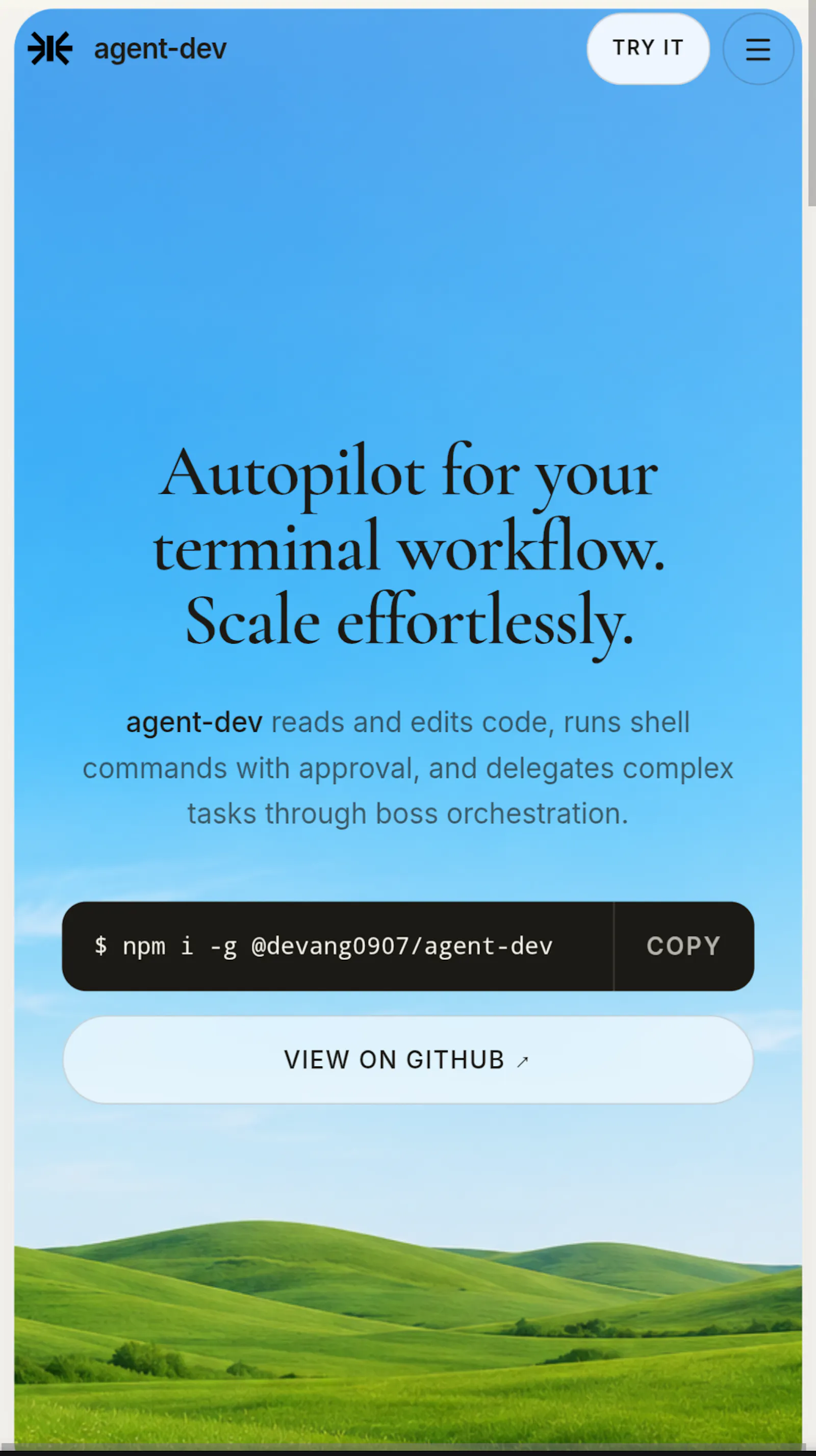 Agent Dev screenshot 2