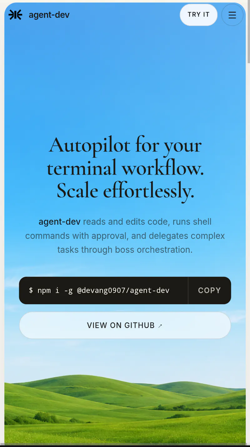 Agent Dev screenshot 2