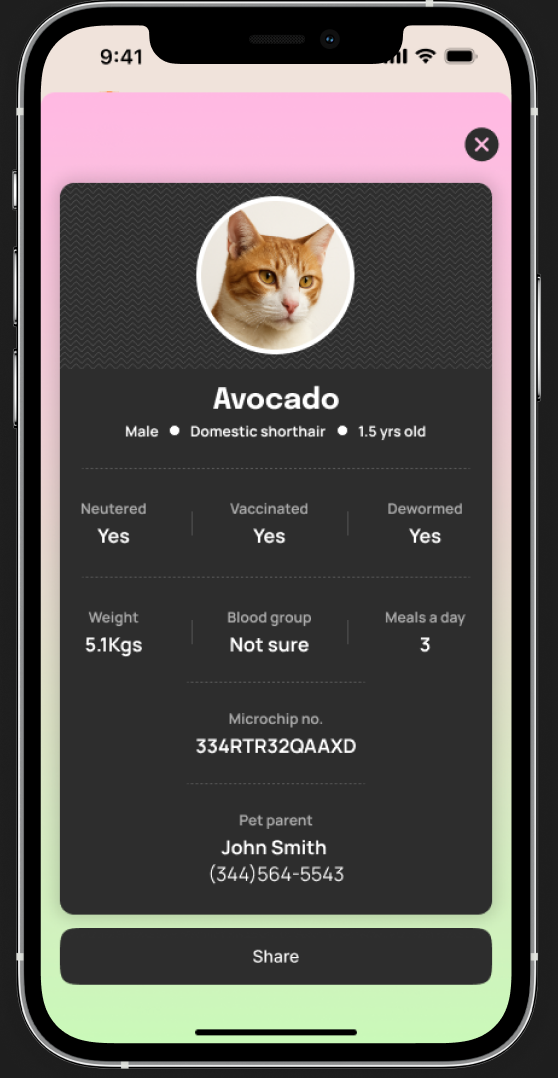 xopet — Track your pet's life gallery image