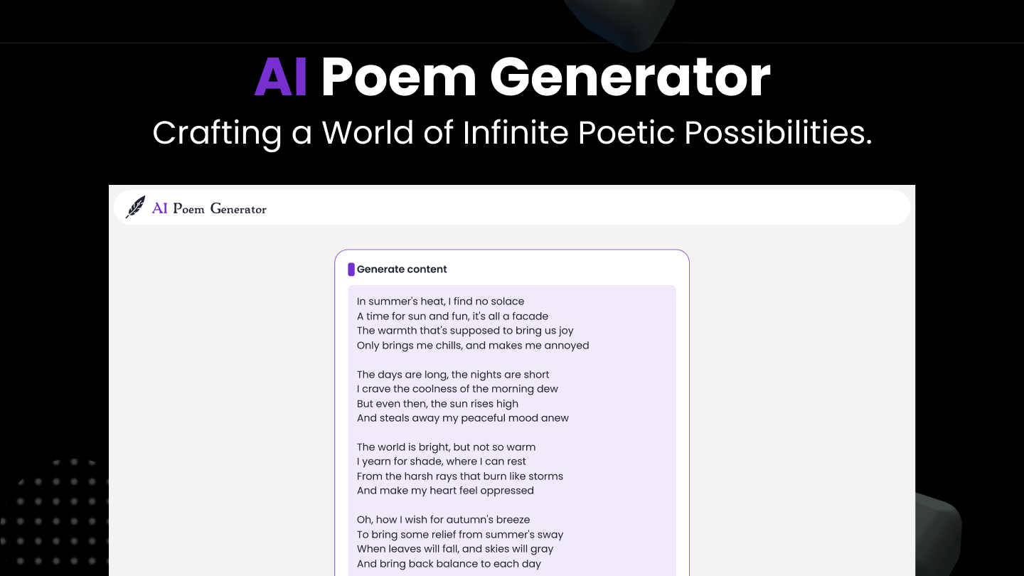 AI Poem Generator gallery image