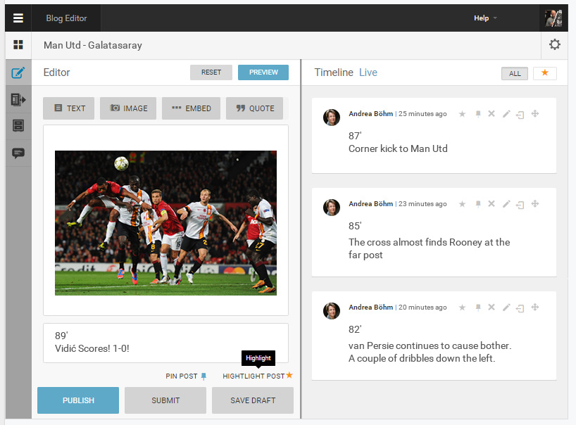Live Blog gallery image