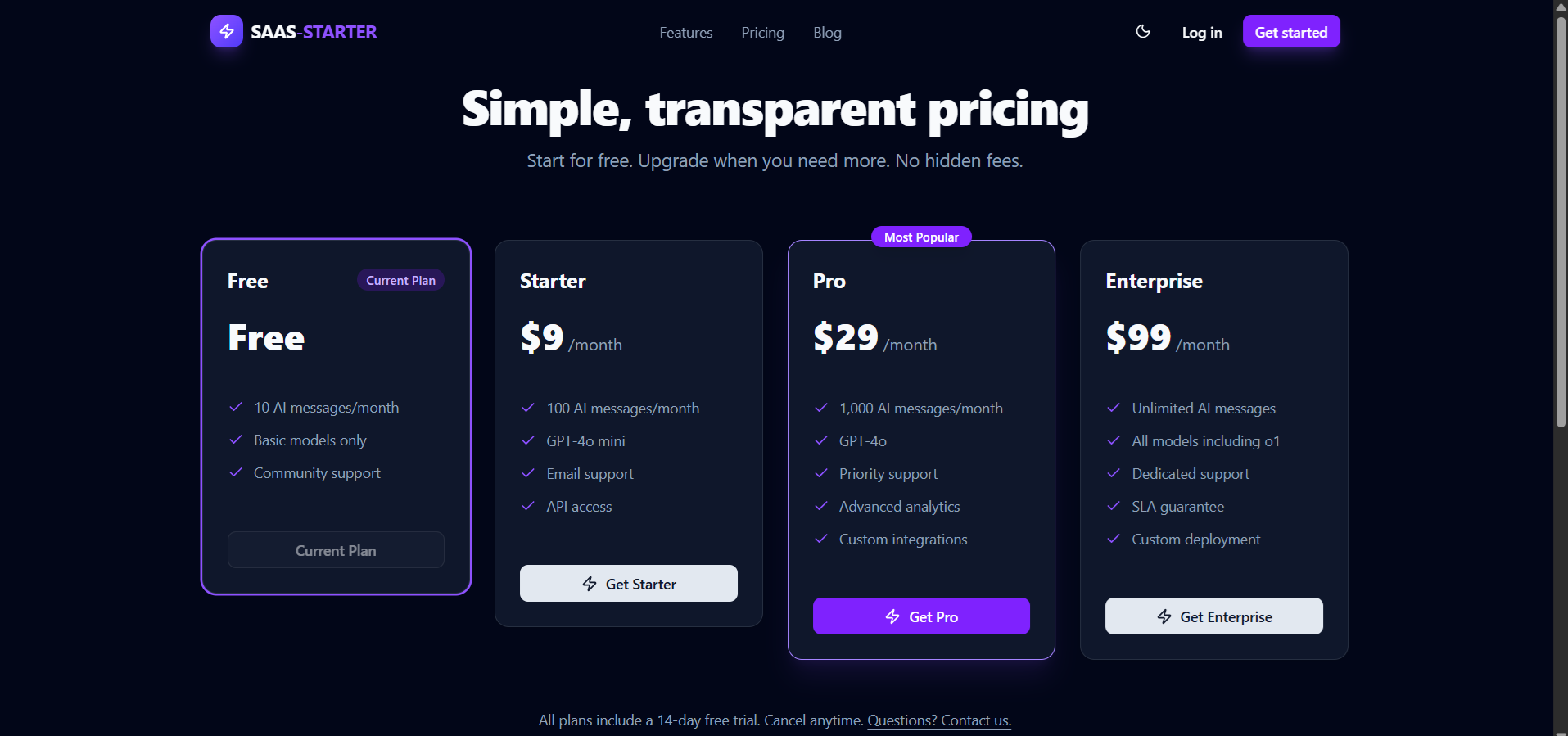 SaaS Starter gallery image