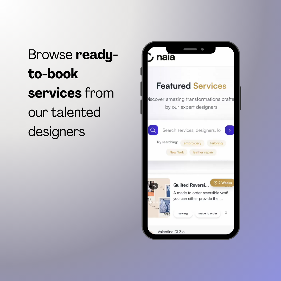 Rediseño de NAIA - Transforme la ropa prelvada en piezas nuevas y únicas. media 2