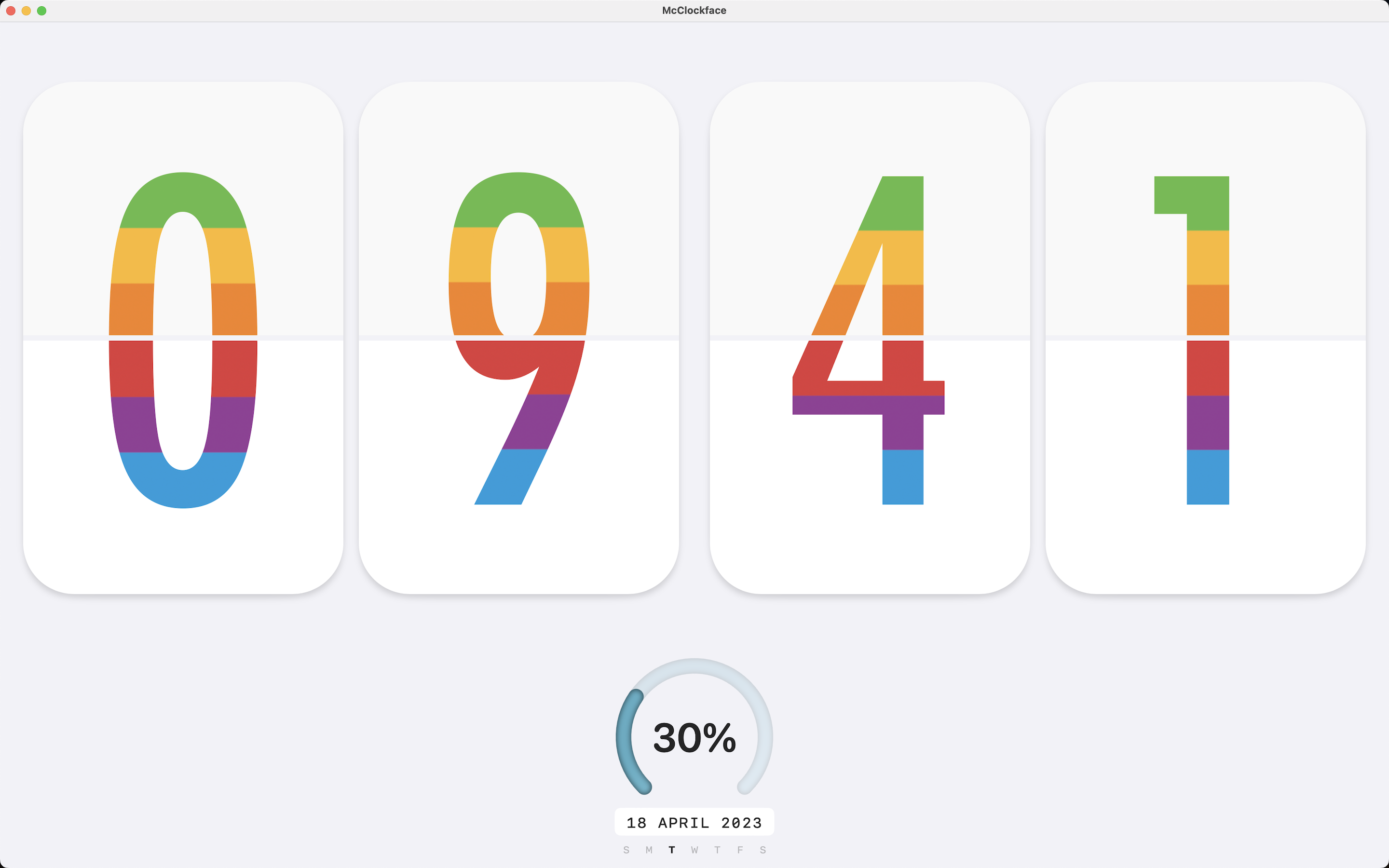 McClockface für Mac - Anpassbare Uhr Widgets für Ihr Mac -Benachrichtigungszentrum Medien 2