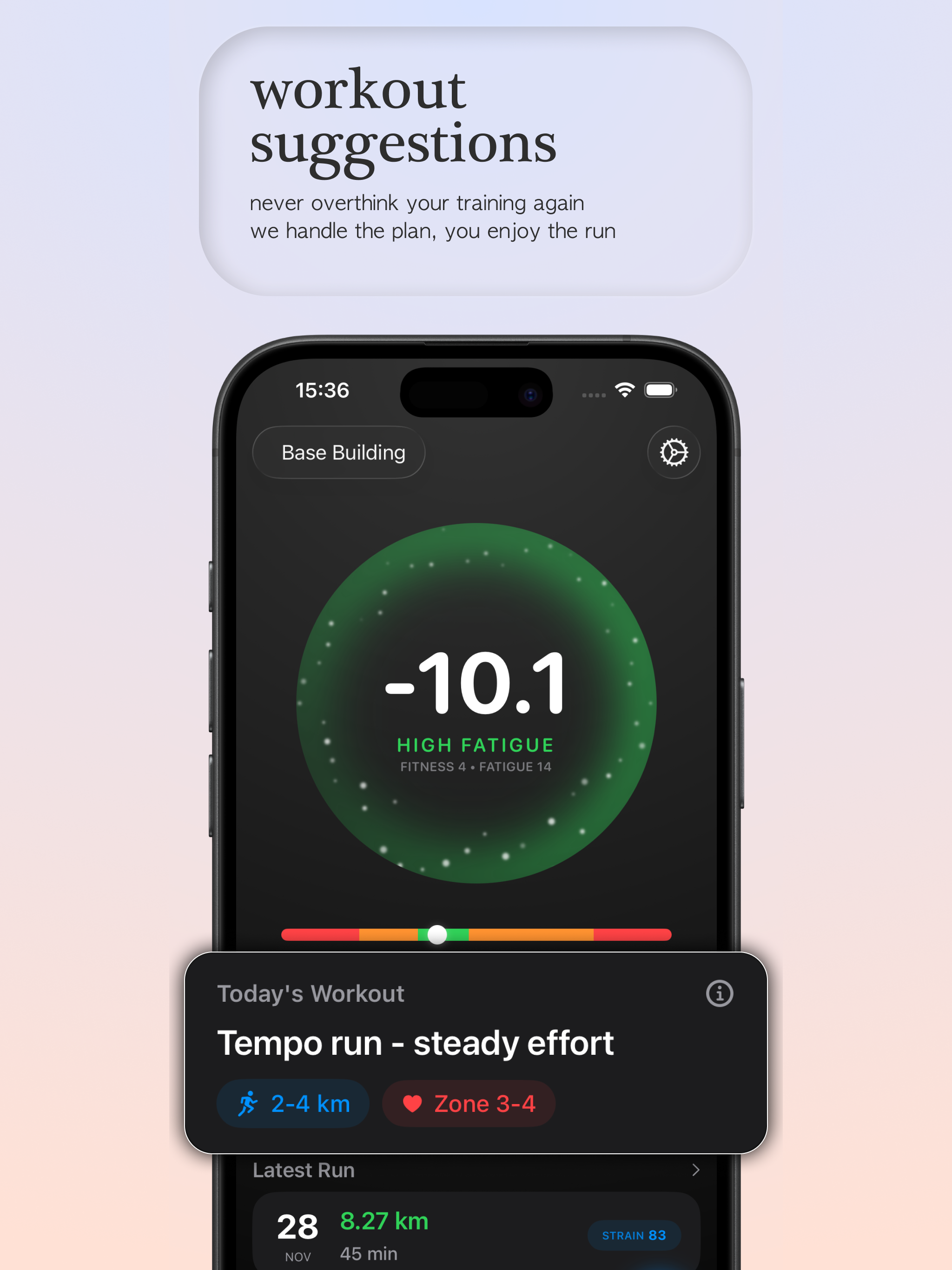 KeepPushing - Running Coach - Main product screenshot demonstrating key features and user interface