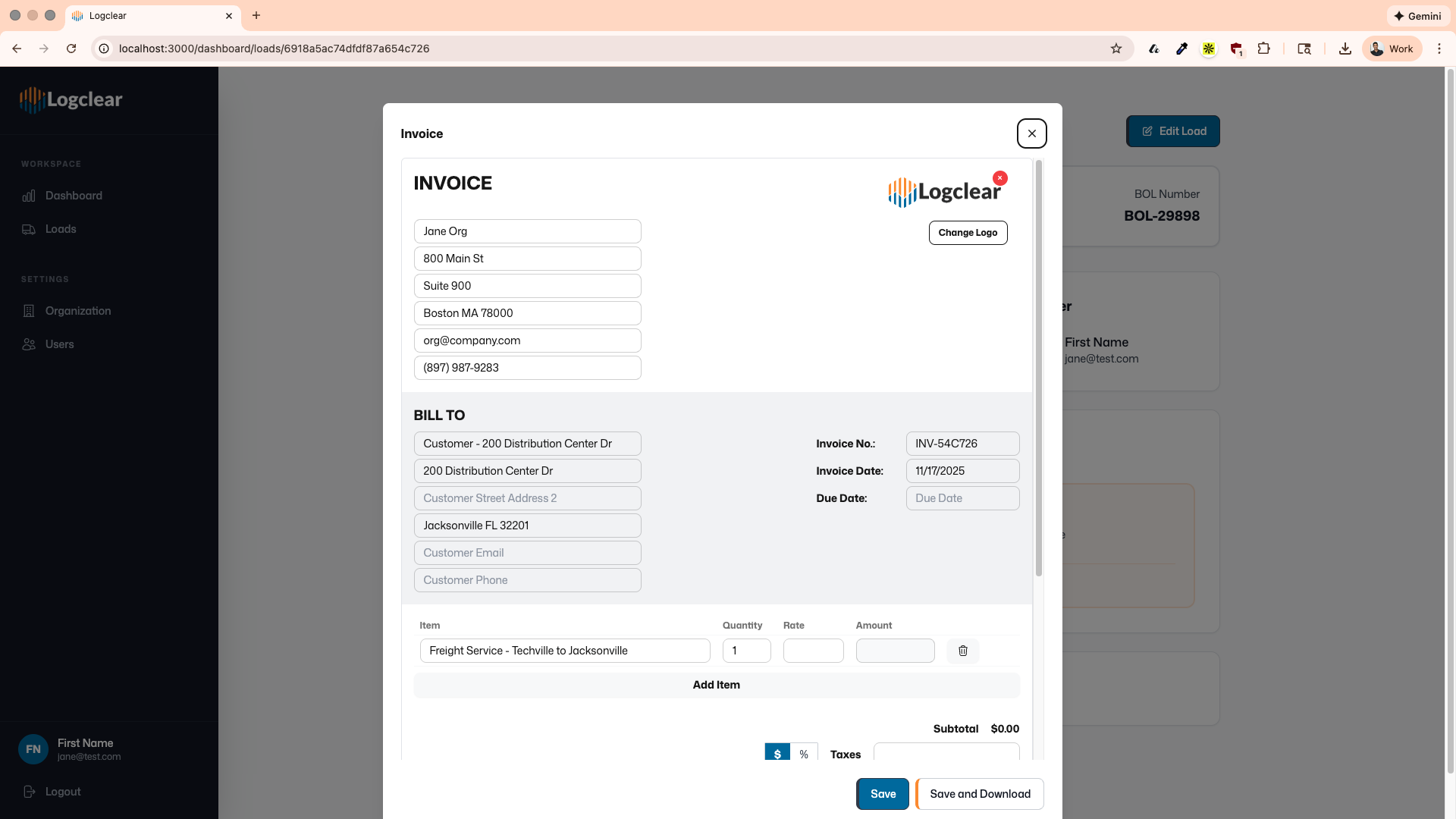 Logclear - Screenshot 3 showing product features and functionality