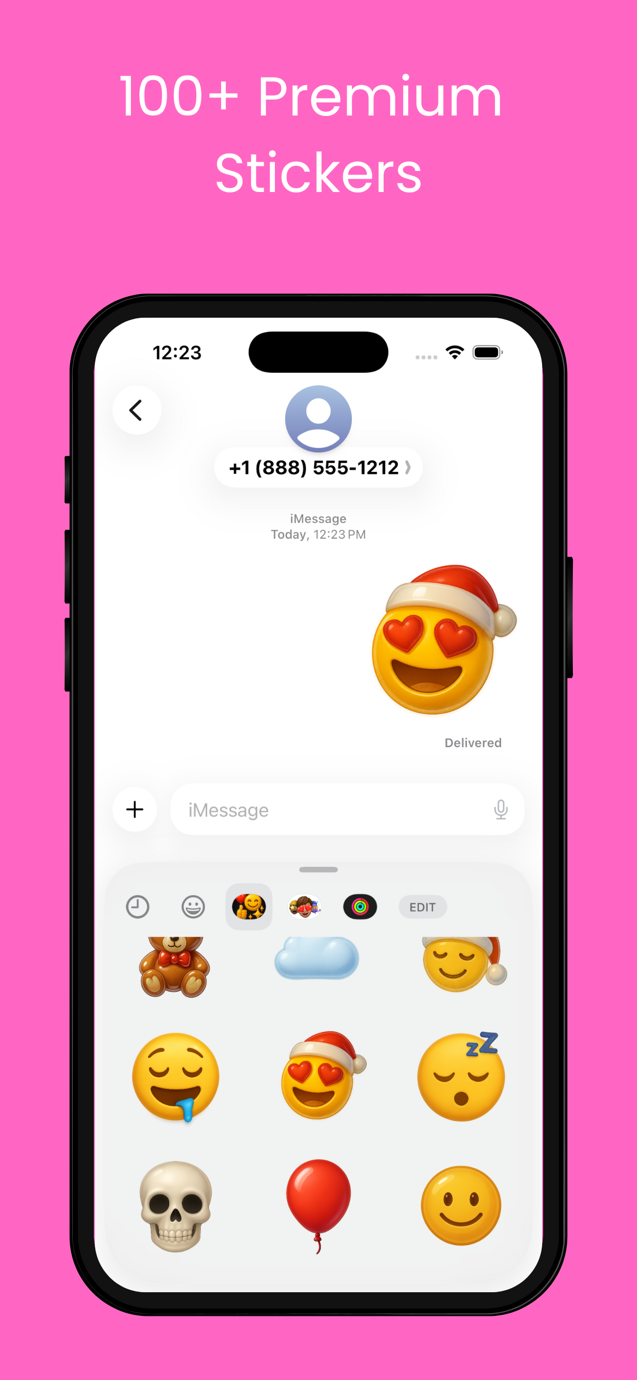 Liquid Glass Emojis – iMessage Pack - Screenshot 2 showing product features and functionality