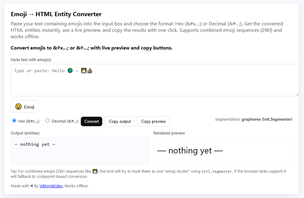 Emoji To HTML gallery image