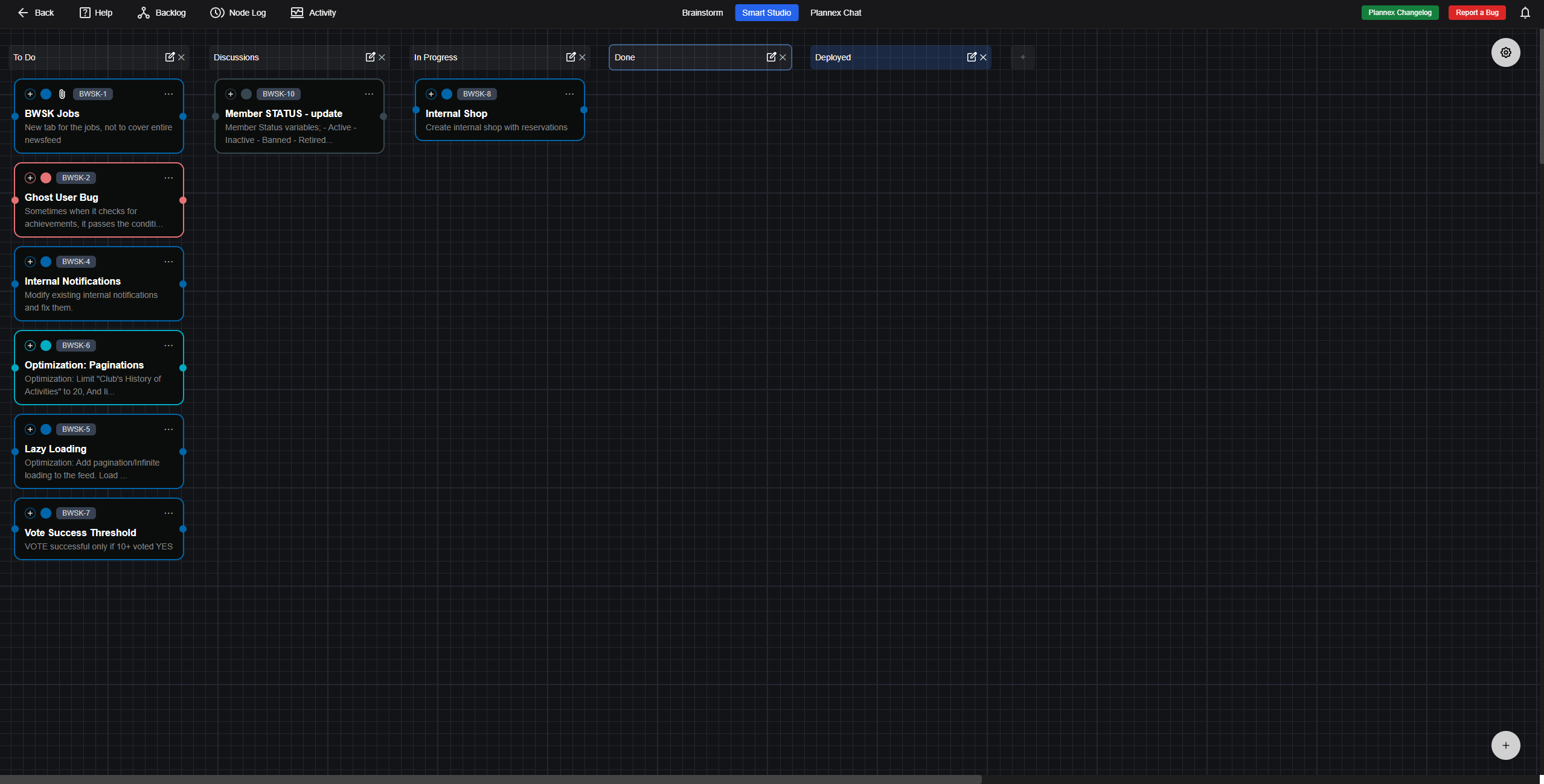 Blueprint Planning Platform - Main screenshot showing features and interface