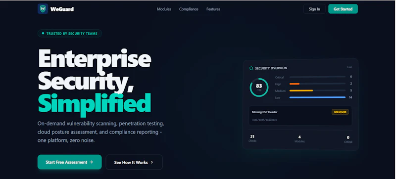 WeGuard screenshot 1