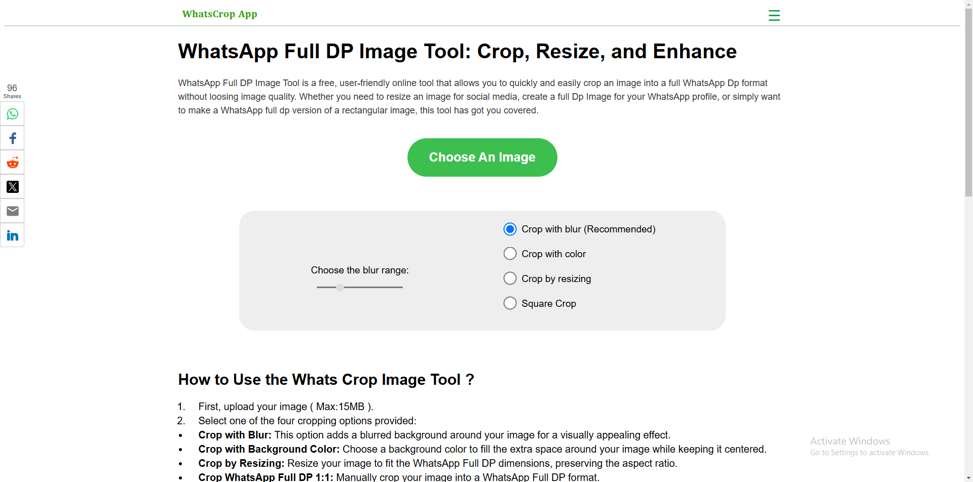 WhatsCrop Tool - Herramienta de imagen DP completa de WhatsApp media 2