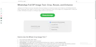 WhatsCrop Tool