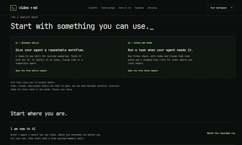 VideoToMD screenshot 1