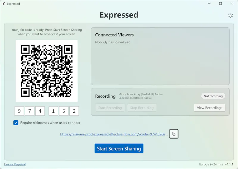 Expressed screenshot 3