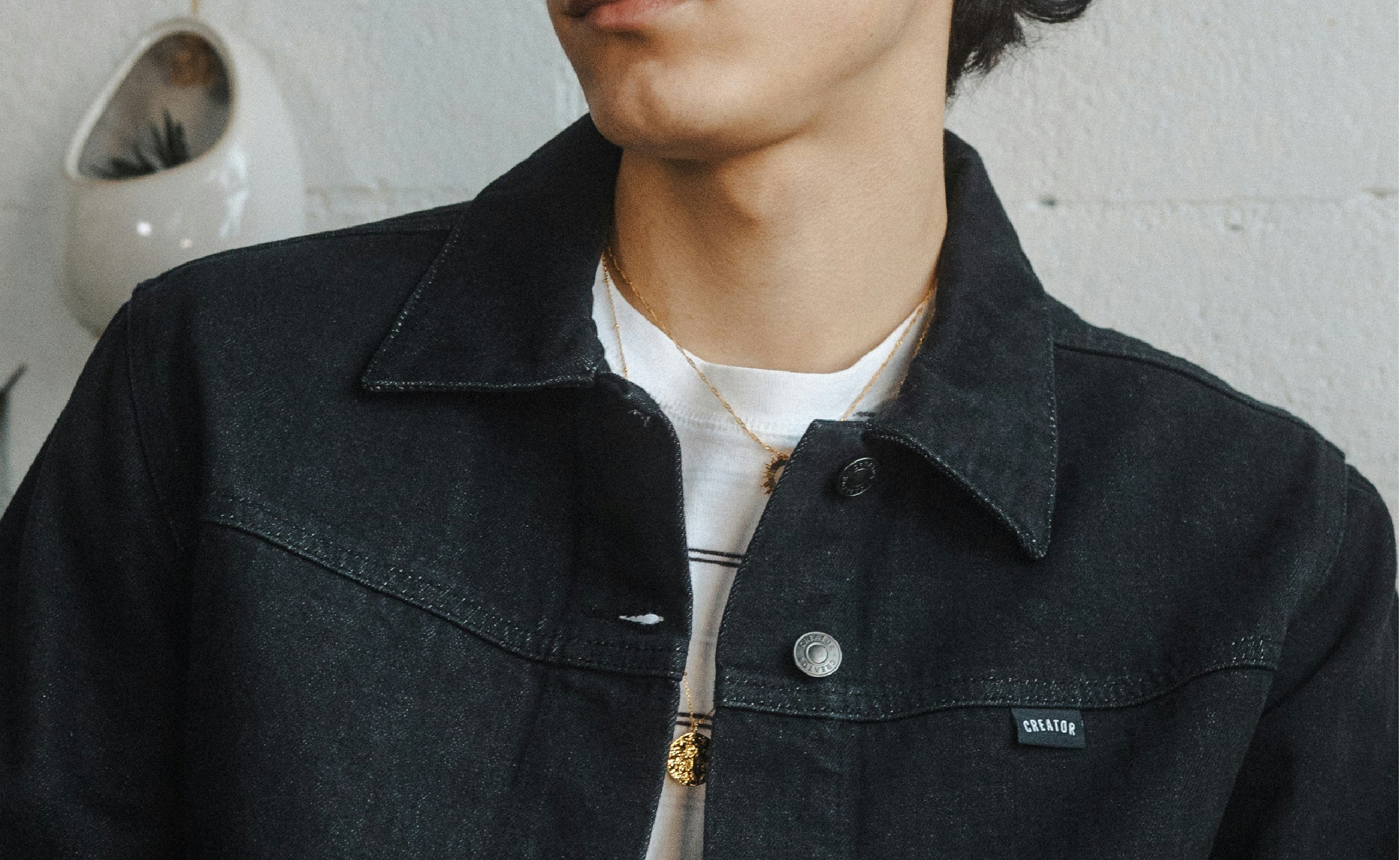 Modular Denim Jackets with Swappable Art gallery image