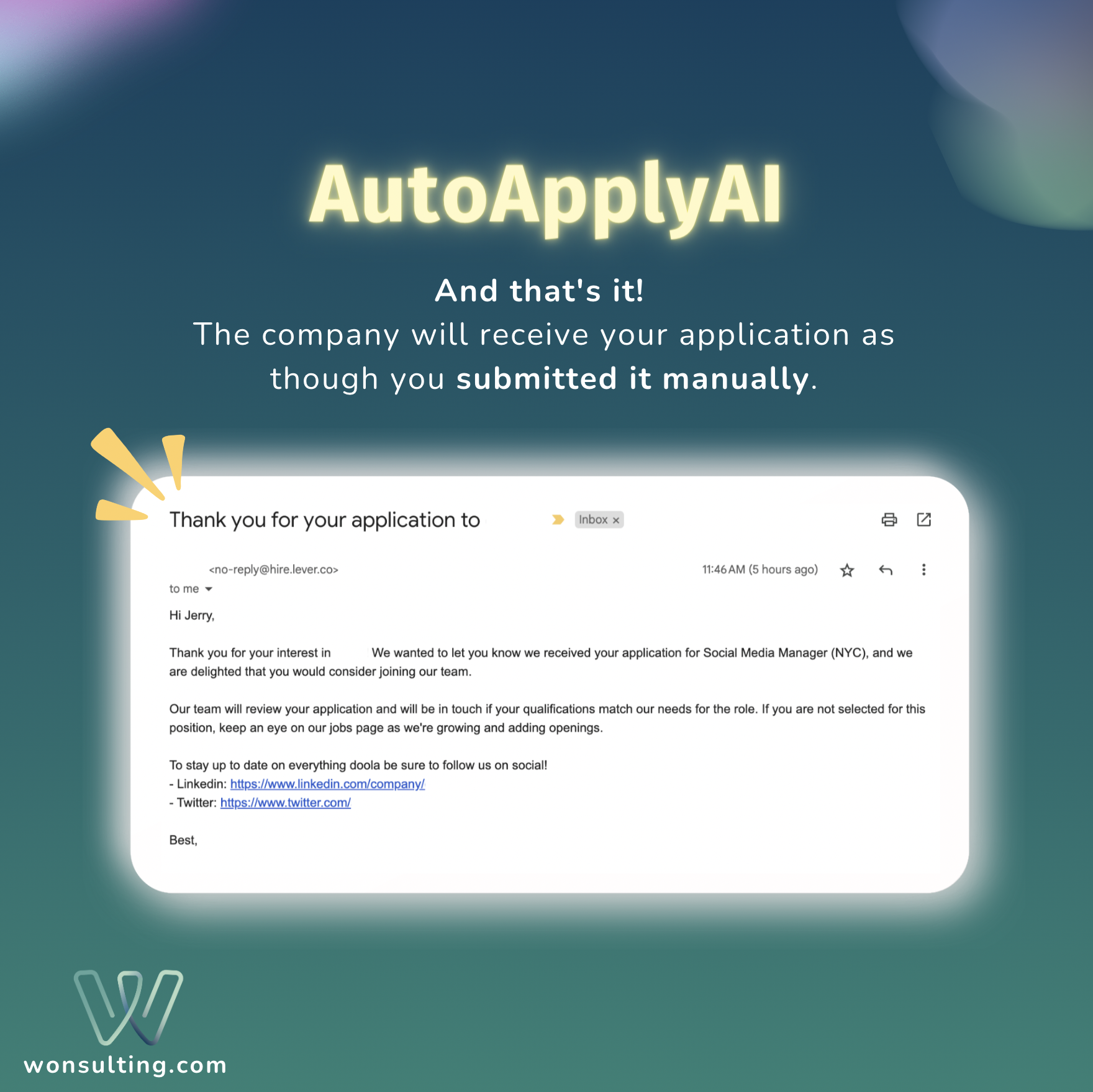 AutoApplyAI, by Wonsulting media 5