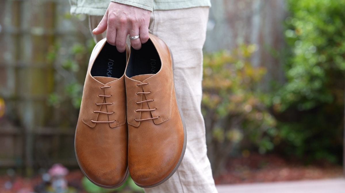 OAKA - Barefoot Dress Shoes - Full Grain Leather Barefoot Dress Shoes 미디어 9