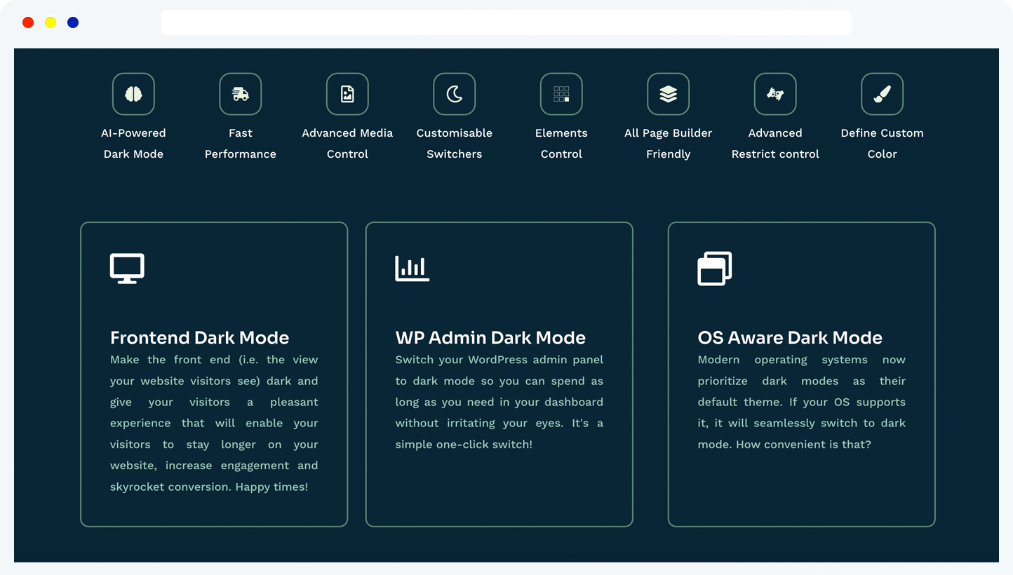 Darkify - плагин WordPress Dark Mode - Легкий плагин Dark Mode для пользователей WordPress медиа 5
