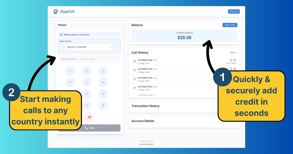 Zippcall - Web tarayıcınızdaki ucuz uluslararası çağrılar medya 2