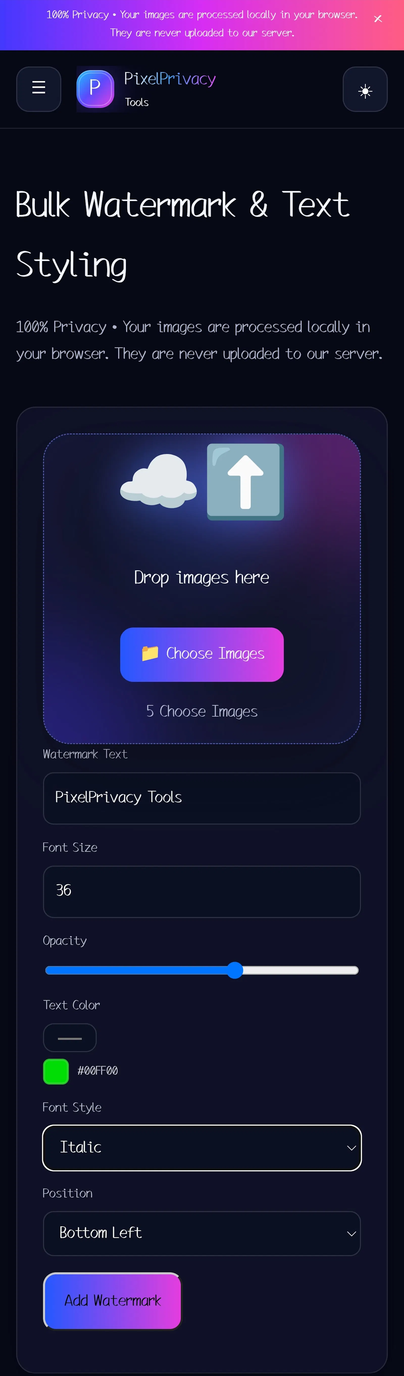 PixelPrivacy Tools screenshot 6