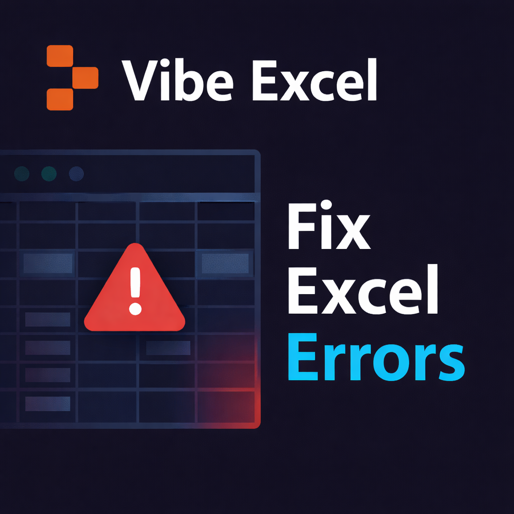 Vibe Excel - Product Hunt launch logo and brand identity