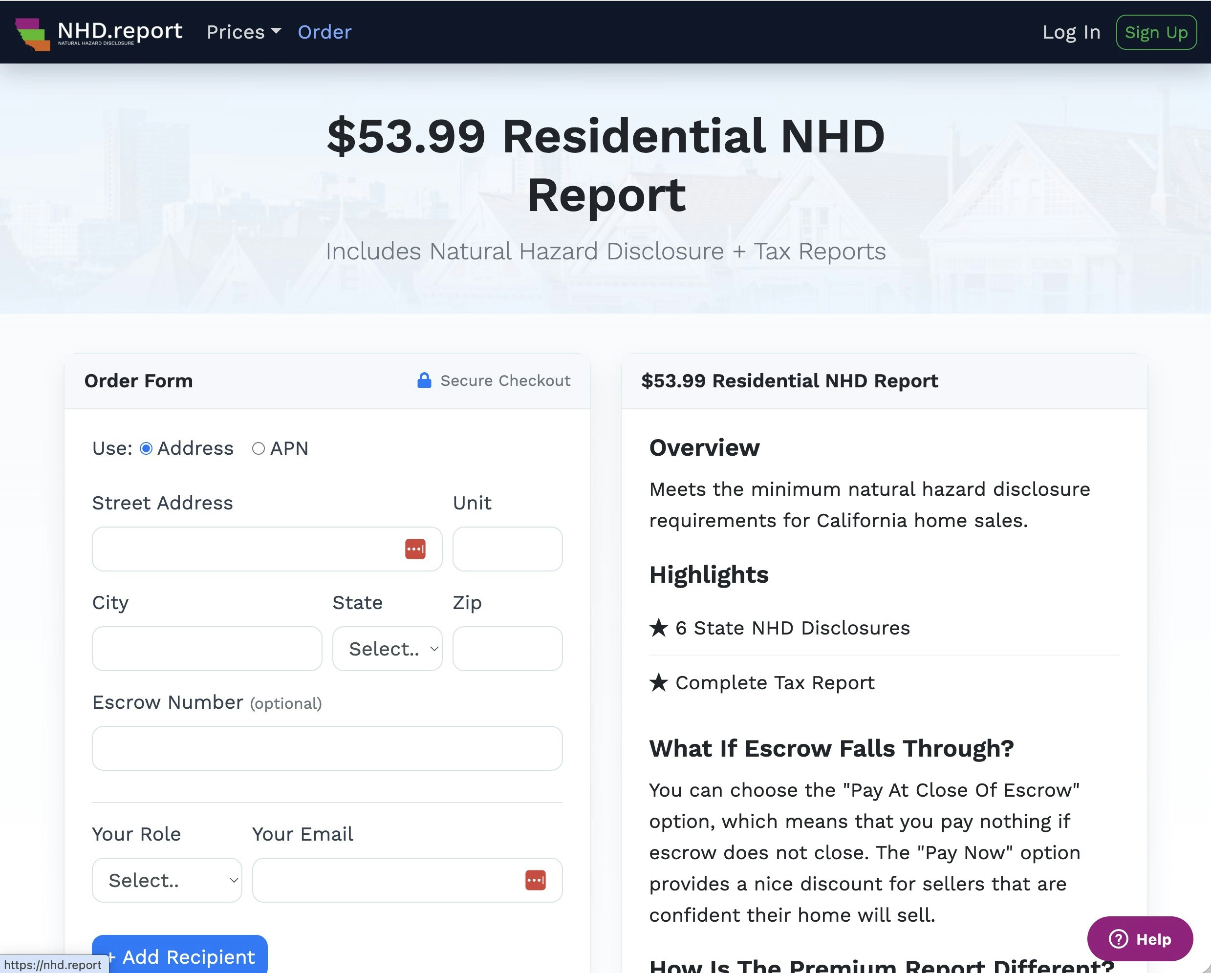 nhd.report: Fast Real Estate Disclosure gallery image