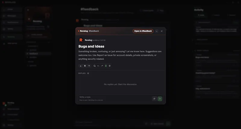 Revelog screenshot 3