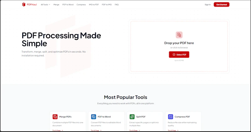 PDFHaul screenshot 1