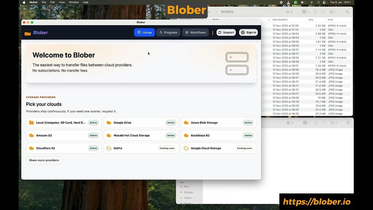 Blober.io gallery image
