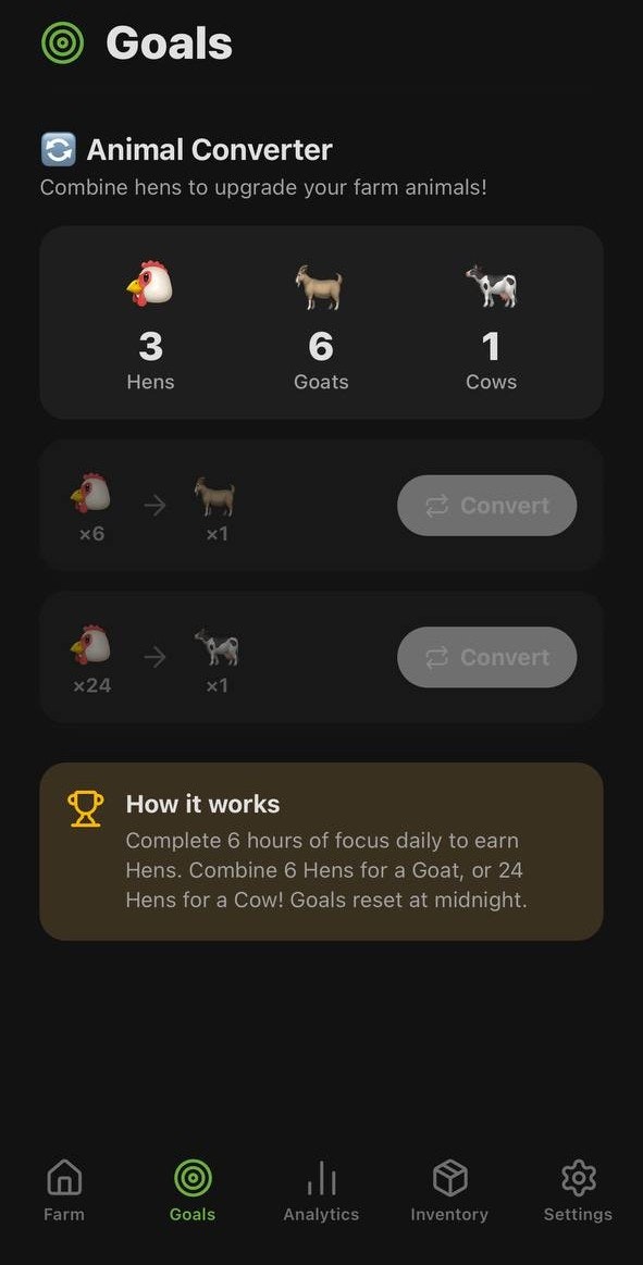 FocusFarm - Screenshot 5 showing product features and functionality
