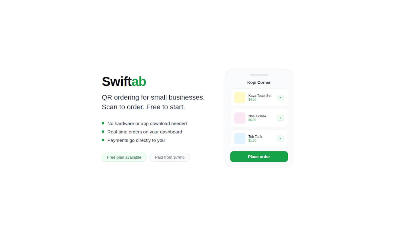 Swiftab screenshot 1