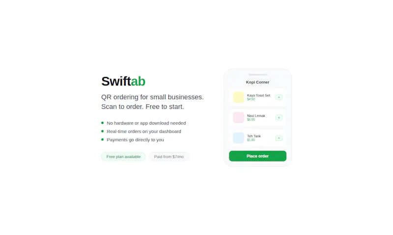 Swiftab screenshot 1