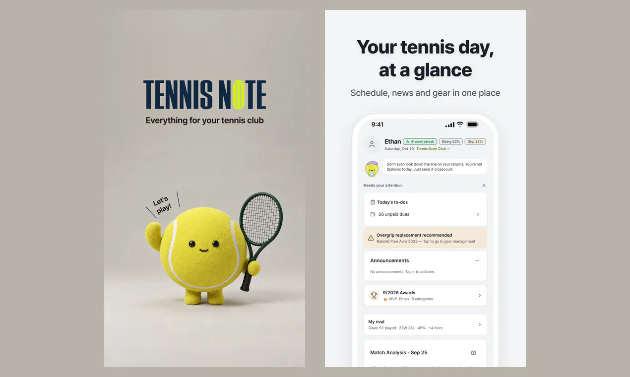 Tennis Note gallery image