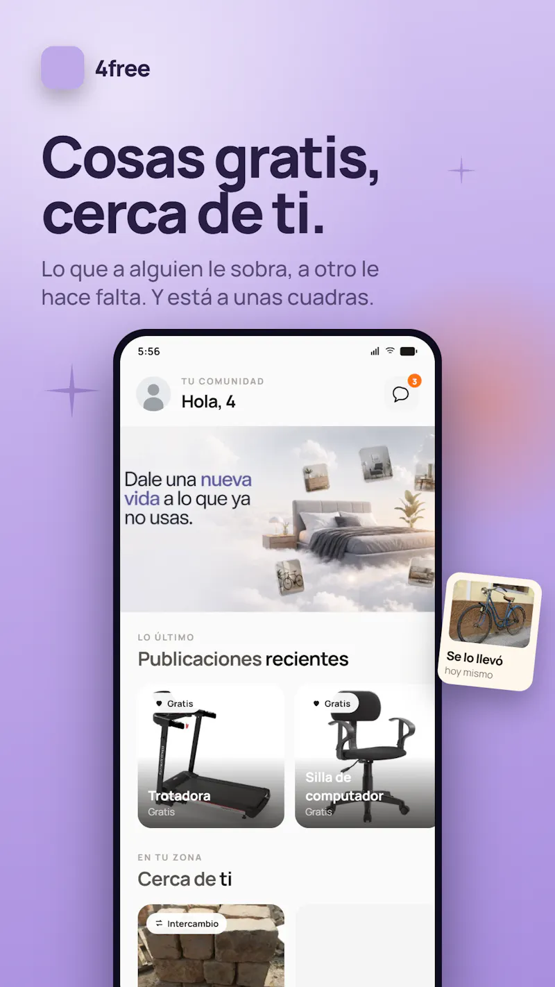 4free Una app que quiere crear comunidad screenshot 5