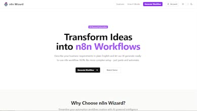 n8n Wizard - vibe code your workflows gallery image