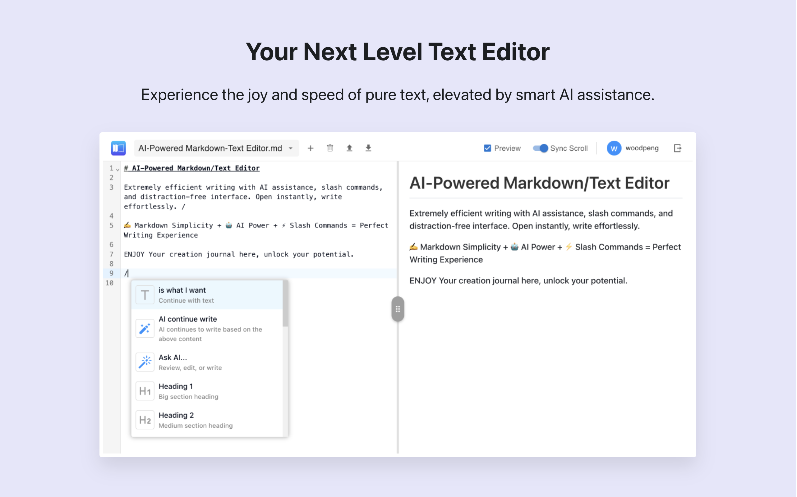 FunBlocks AI Markdown Editor  gallery image