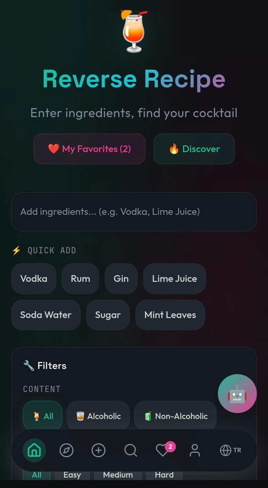Reverse Recipe — Cocktail Finder gallery image