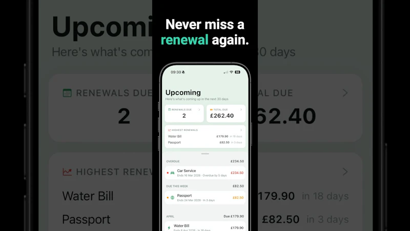 All Renewals: Manager screenshot 1 (video preview)