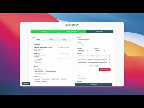 Snappy CV gallery image