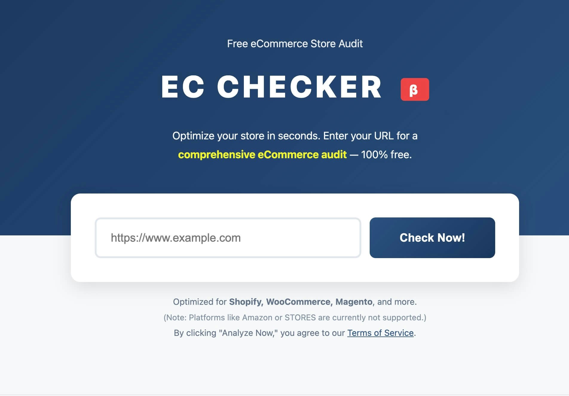 EC-Checker: Instant Store Audit - Product Hunt launch logo