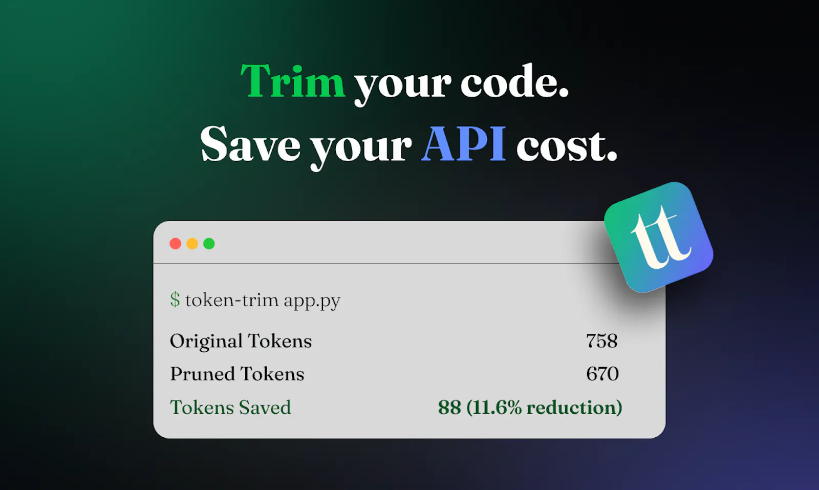 token-trim — Save AI Tokens screenshot 2