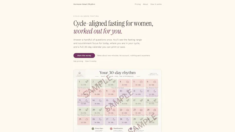 Hormone-Smart Rhythm screenshot 2