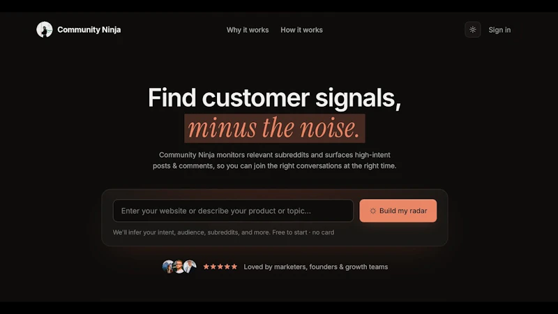 Community Ninja screenshot 1 (video preview)
