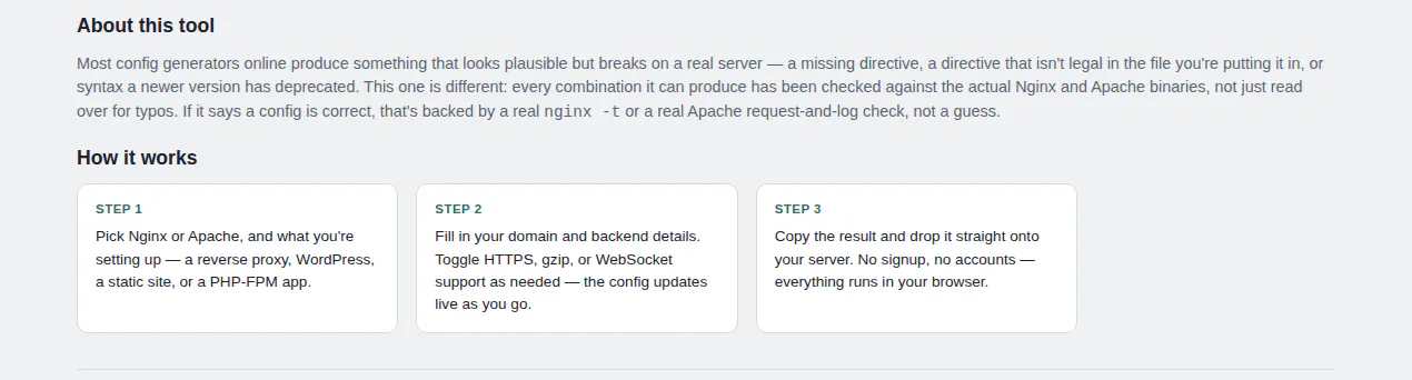 Server Config Generator gallery image
