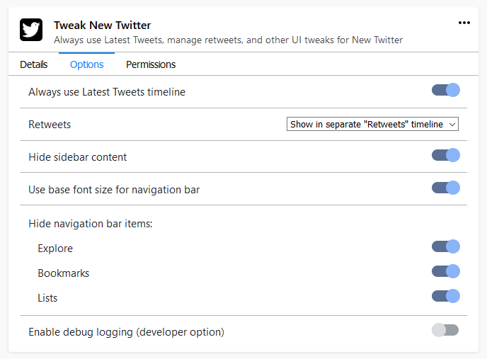 Tweak New Twitter gallery image