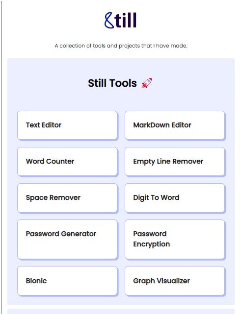 Still Tools media 1