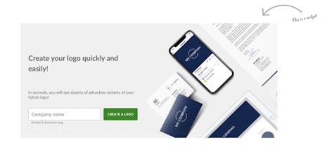 Logaster Creation Widget gallery image